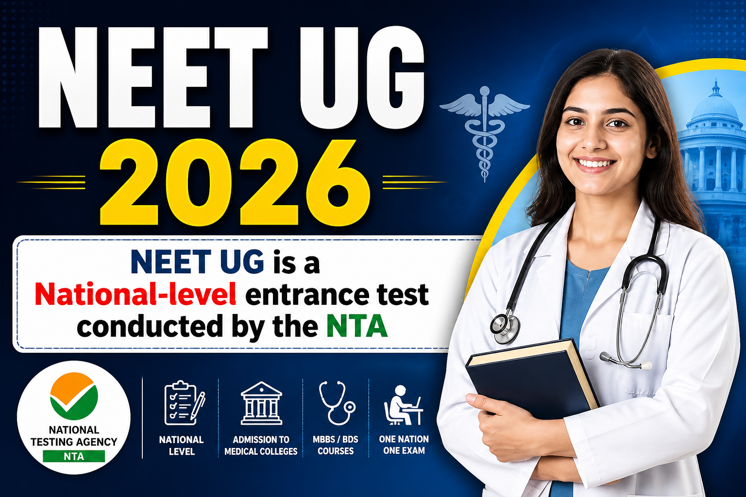 NEET UG 2026: NEET UG is a National-level entrance test conducted by the NTA
